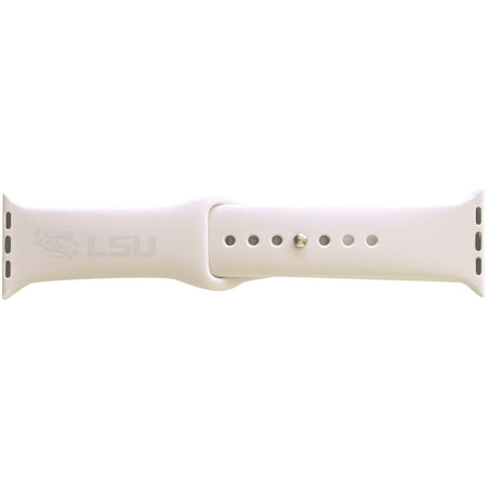 OTM Louisiana State University Silicone Apple Watch Band, Classic - OC-LSU-ABAG00A