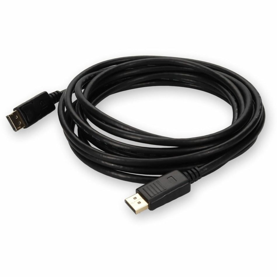 AddOn 15ft DisplayPort 1.2 Male to DisplayPort 1.2 Male Black Cable For Resolution Up to 3840x2160 (4K UHD) - DP2DPMM15