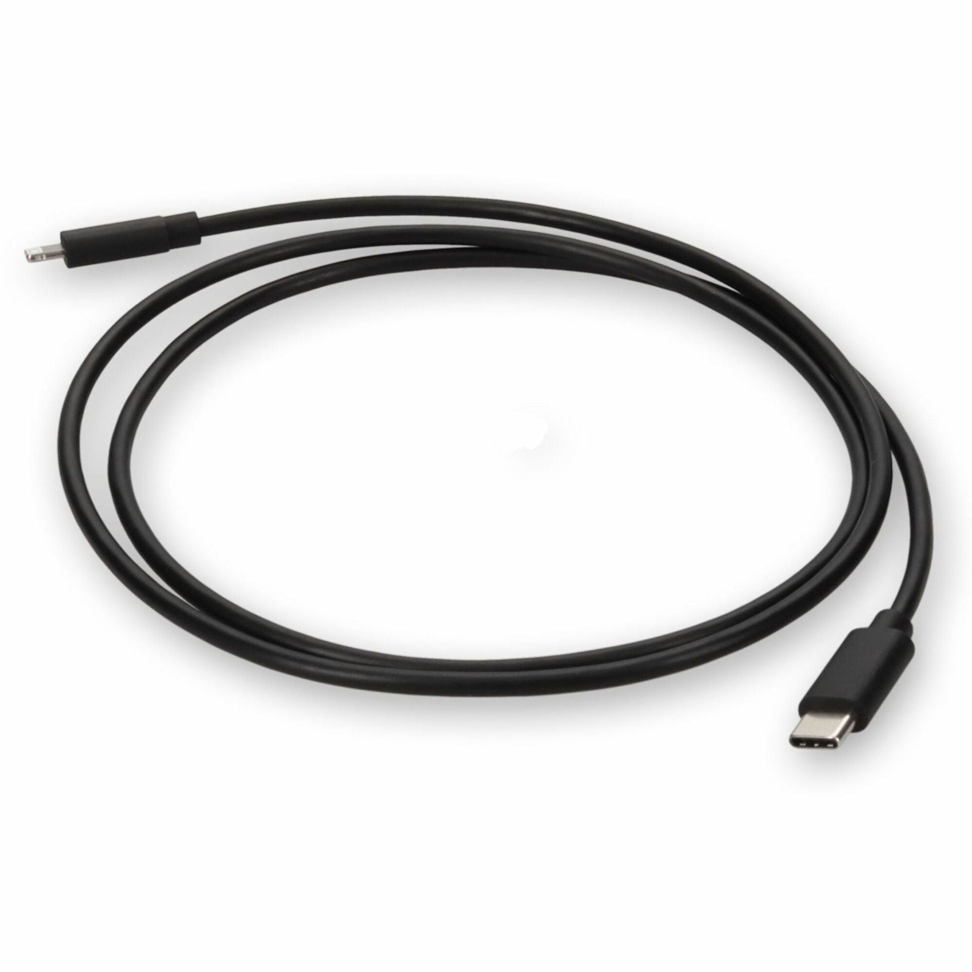 AddOn 1m USB C 3.1 to Lightning Cable Male to Male Black TPE Cable - USBC2LGTTPE1M