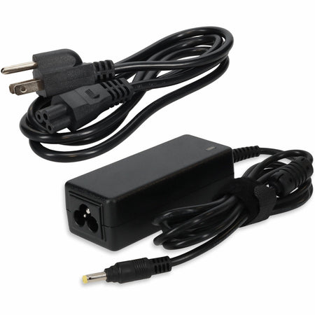 AddOn 6ft HP 493092-002 Compatible 30W 19V at 1.58A Black 4.0 mm x 1.7 mm Laptop Power Adapter and Cable - 493092-002-AA