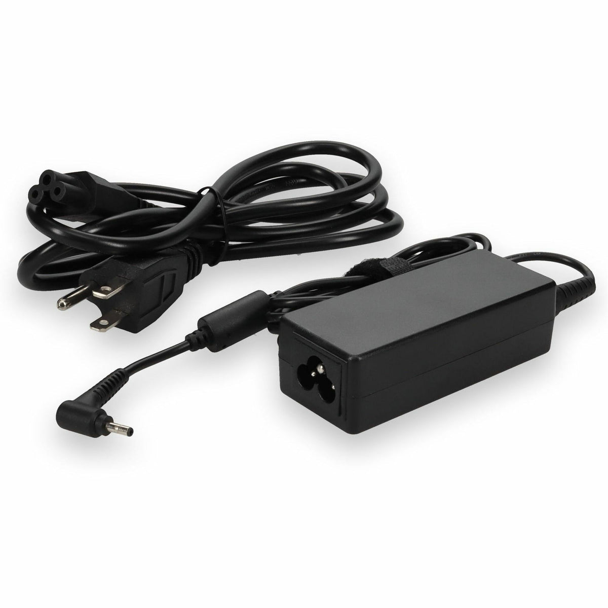 AddOn 6ft Acer PA-1450-26 Compatible 45W 19V at 2.37A Black 3.0 mm x 1.0 mm Laptop Power Adapter and Cable - PA-1450-26-AA