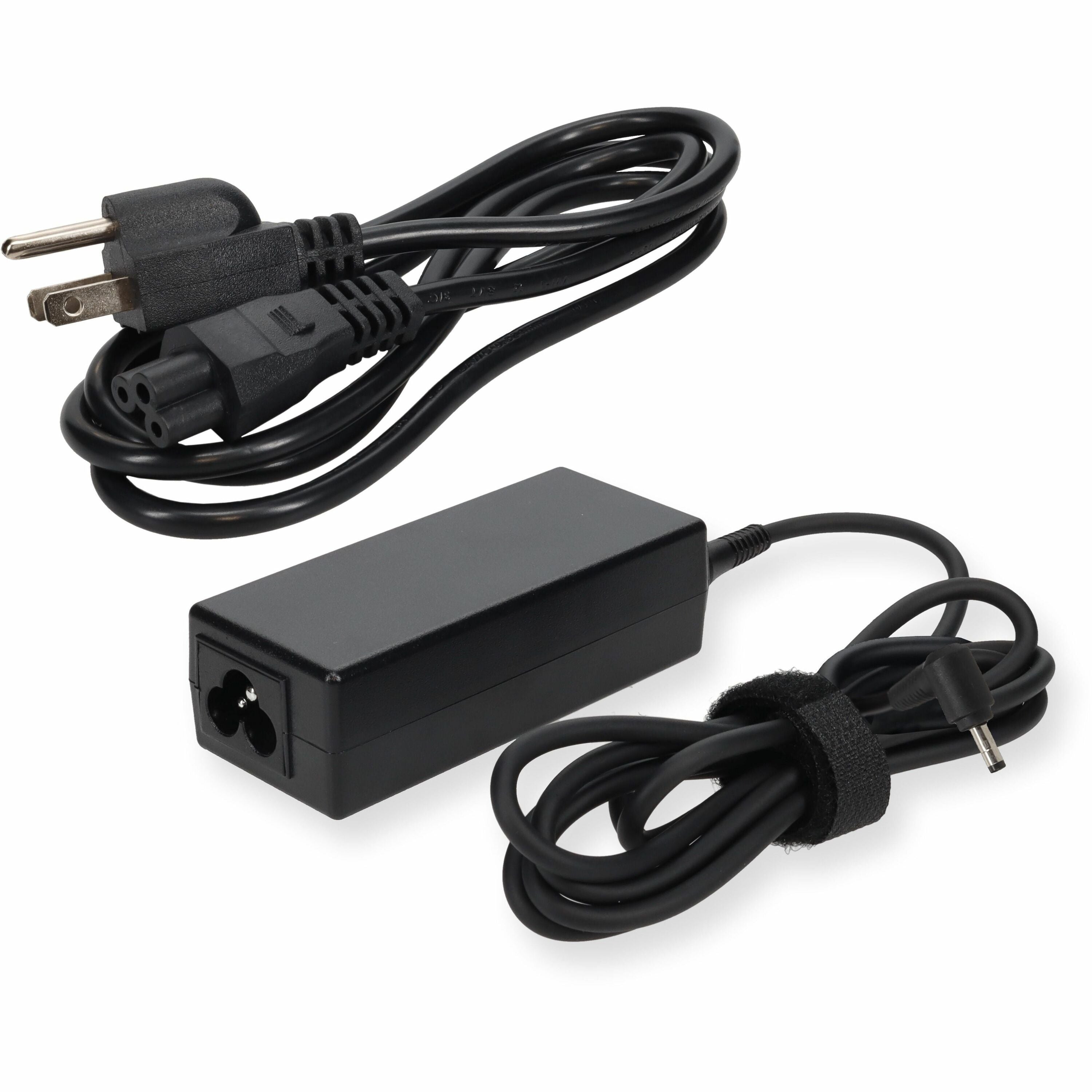 AddOn 6ft Acer PA-1450-26 Compatible 45W 19V at 2.37A Black 3.0 mm x 1.0 mm Laptop Power Adapter and Cable - PA-1450-26-AA