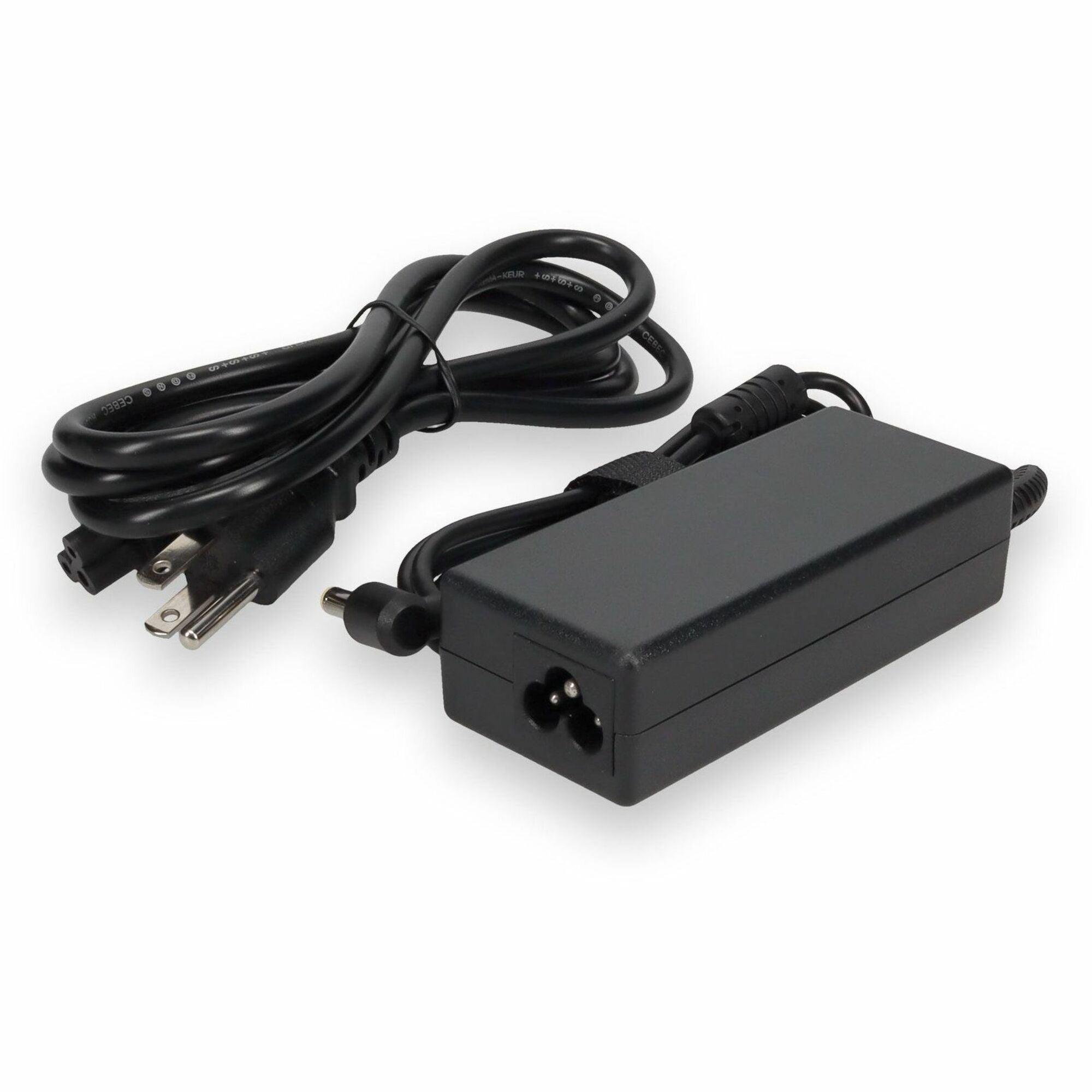 AddOn 6ft Acer ADP-60XB Compatible 60W 19V at 3.16A Black 5.5 mm x 2.5 mm Laptop Power Adapter and Cable - ADP-60XB-AA