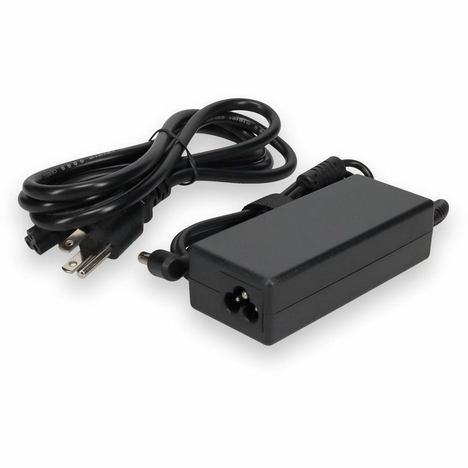 AddOn 6ft Acer ADP-60XB Compatible 60W 19V at 3.16A Black 5.5 mm x 2.5 mm Laptop Power Adapter and Cable - ADP-60XB-AA