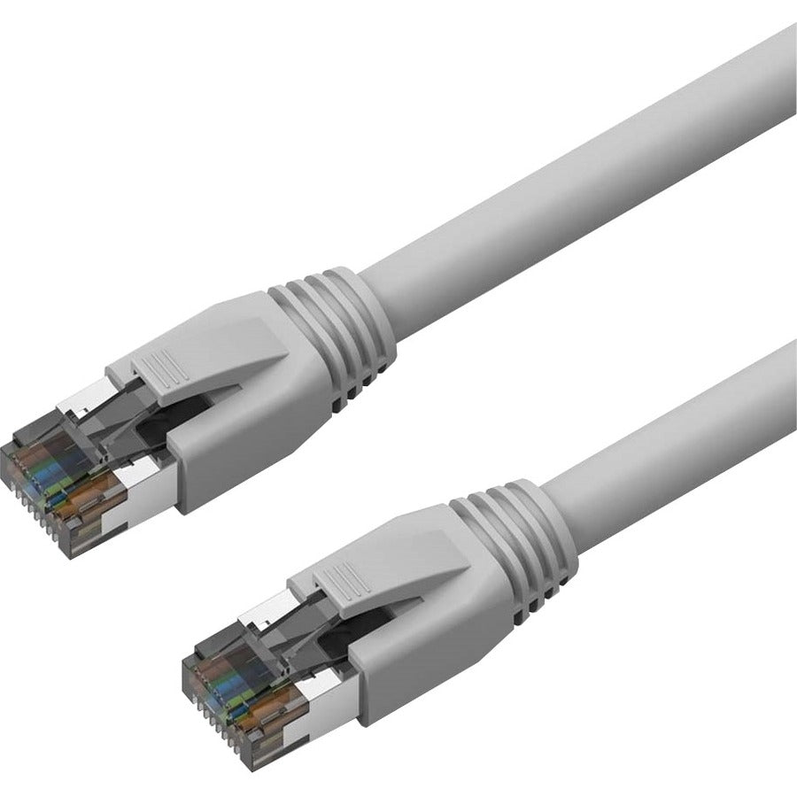 Axiom 35FT CAT8 2000mhz S/FTP Shielded Patch Cable Snagless Boot (Gray) - C8SBSFTP-G35-AX