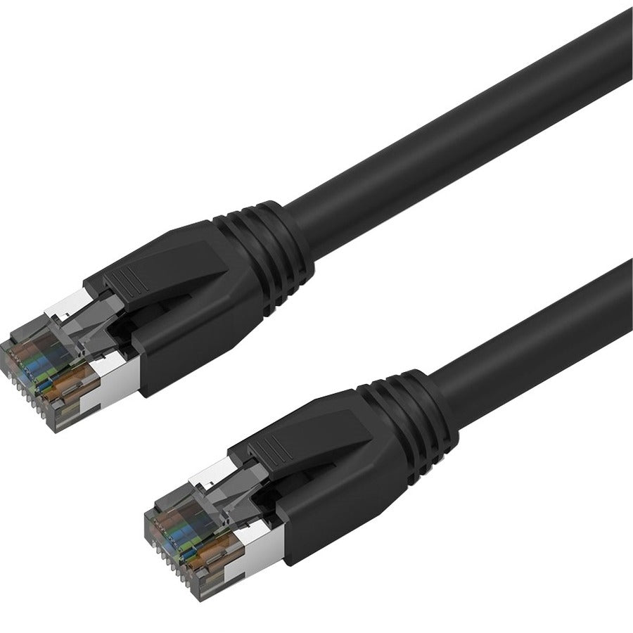 Axiom 25FT CAT8 2000mhz S/FTP Shielded Patch Cable Snagless Boot (Black) - C8SBSFTP-K25-AX
