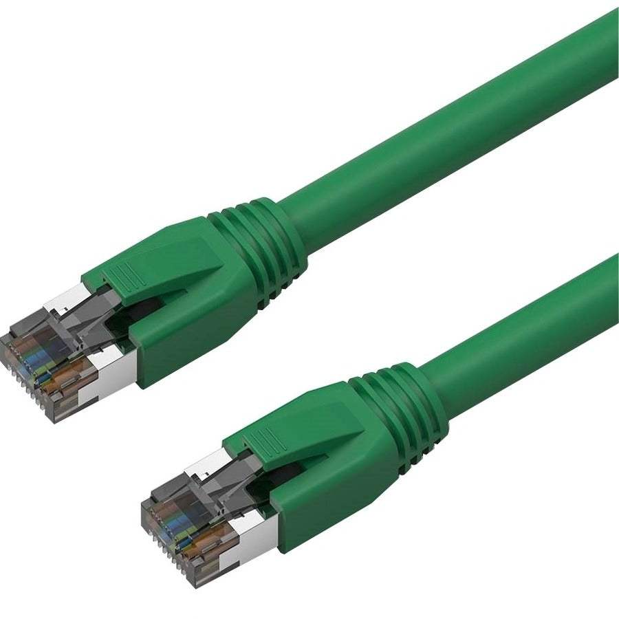 Axiom 50FT CAT8 2000mhz S/FTP Shielded Patch Cable Snagless Boot (Green) - C8SBSFTP-N50-AX