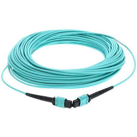 AddOn 16m MPO/MPO Female to Female Crossover OM4 12 Fiber LOMM Patch Cable - ADD-MPOMPO-16M5OM4