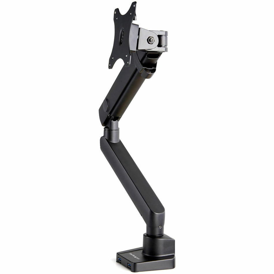 StarTech.com Desk Mount Monitor Arm with 2x USB 3.0 ports, for VESA Display up to 34" (17.6lb/8kg) , C-Clamp/Grommet, Mechanical Spring - ARMSLIM2USB3