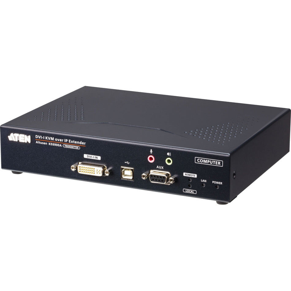 ATEN DVI-I Single Display KVM over IP Transmitter - KE6900AT