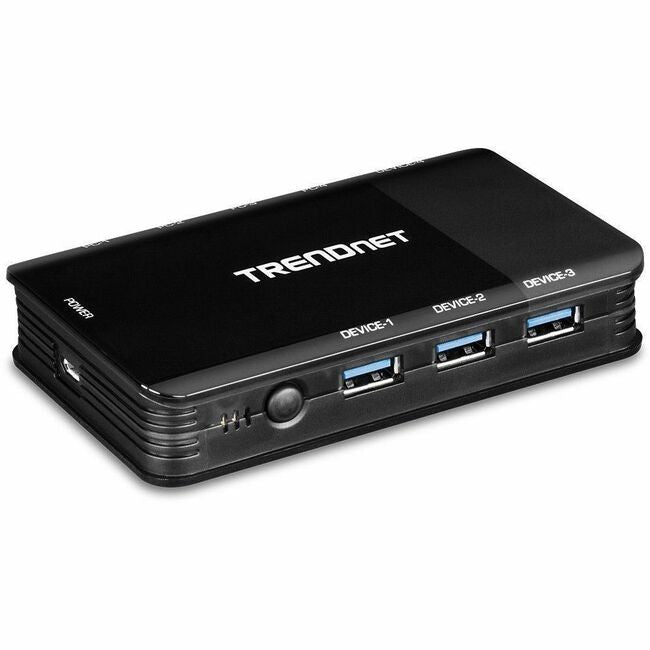 TRENDnet 4 Computer 4-Port USB 3.1 Sharing Switch, TK-U404, 4 x USB 3.1 for Computers, 4 x USB 3.1 for Devices, Flash Drive Sharing, Scanners, Printers, Mouse, Keyboard, Windows & Mac Compatible - TK-U404