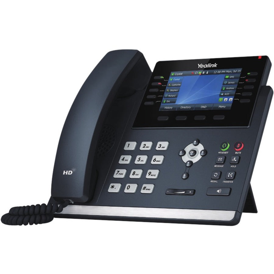 Yealink T46U IP Phone - Corded - Corded - Wall Mountable - Classic Gray - SIP-T46U