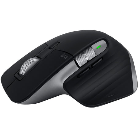 Logitech MX Master 3 Advanced Wireless Mouse for Mac, Ultrafast Scrolling, Use on Any Surface, Ergonomic, 4000 DPI, Customization, USB-C, Bluetooth, USB, Apple Mac, Space Gray - 910-005693