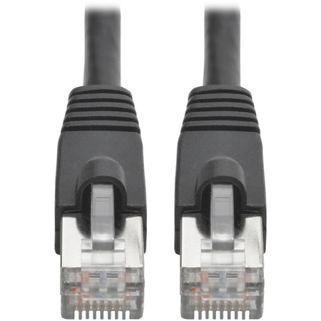 Tripp Lite by Eaton Cat6a 10G Snagless Shielded STP Ethernet Cable (RJ45 M/M) PoE Black 12 ft. (3.66 m) - N262-012-BK