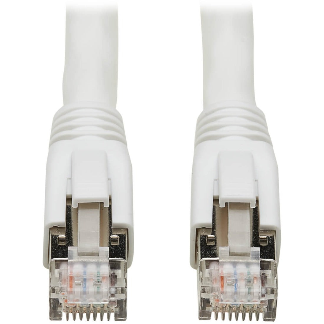 Eaton Tripp Lite Series Cat8 25G/40G-Certified Snagless Shielded S/FTP Ethernet Cable (RJ45 M/M), PoE, White, 40 ft. (12.19 m), TAA - N272-040-WH