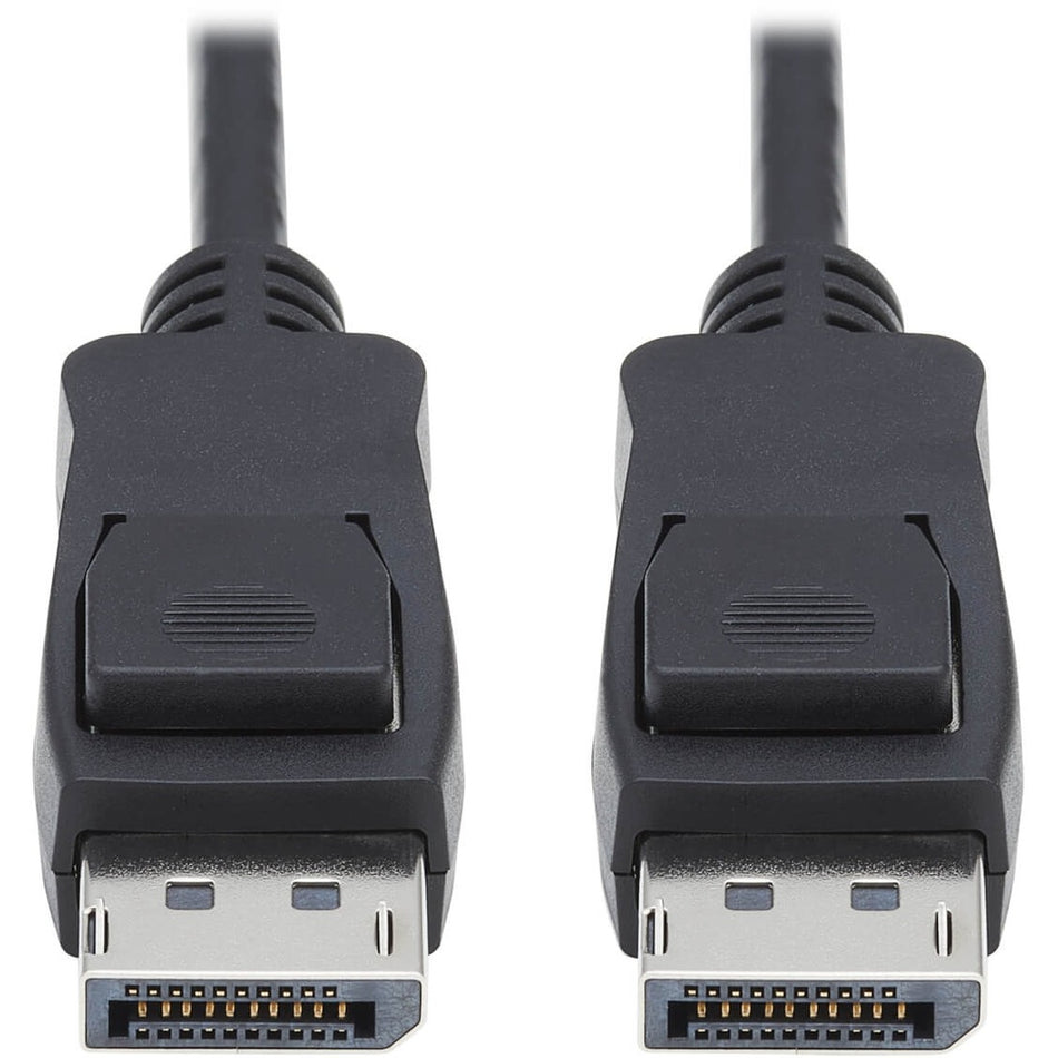 Eaton Tripp Lite Series DisplayPort 1.4 Cable with Latching Connectors, 8K (M/M), Black, 10 ft. (3.1m) - P580-010-V4