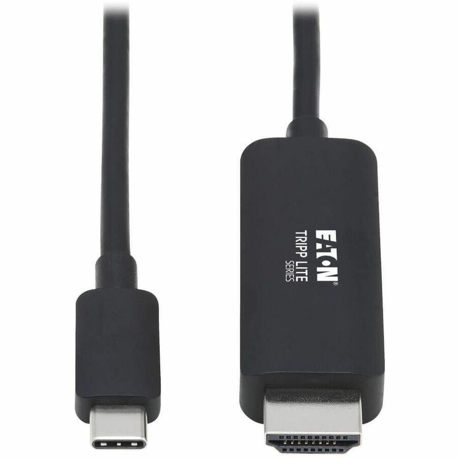 Eaton Tripp Lite Series USB-C to HDMI Adapter Cable (M/M), 4K, 4:4:4, Thunderbolt 3 Compatible, Black, 3 ft. (0.9 m) - U444-003-HBE