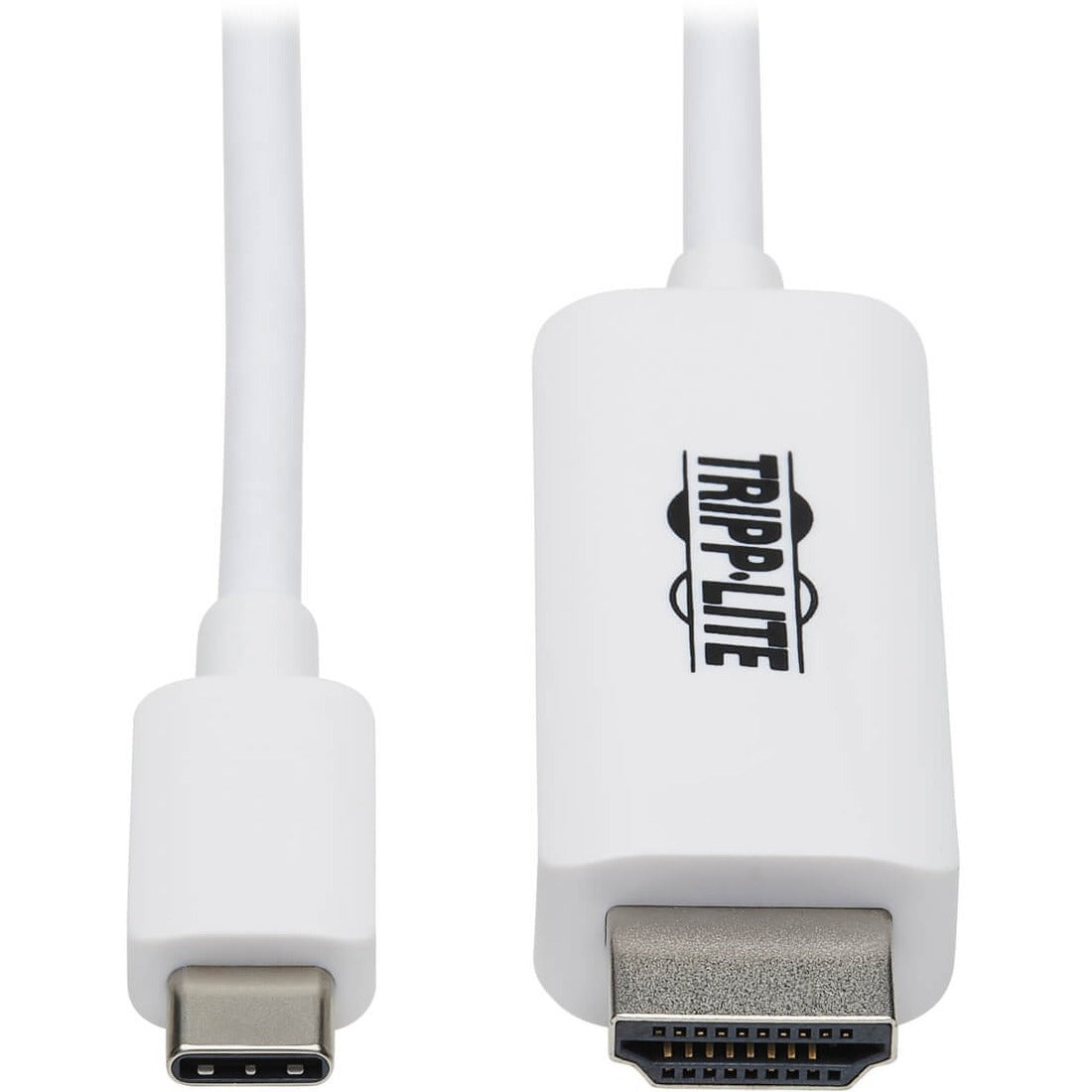 Eaton Tripp Lite Series USB-C to HDMI Adapter Cable (M/M), 4K, 4:4:4, Thunderbolt 3 Compatible, White, 6 ft. (1.8 m) - U444-006-HWE
