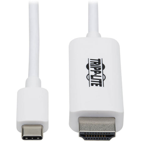 Eaton Tripp Lite Series USB-C to HDMI Adapter Cable (M/M), 4K, 4:4:4, Thunderbolt 3 Compatible, White, 6 ft. (1.8 m) - U444-006-HWE
