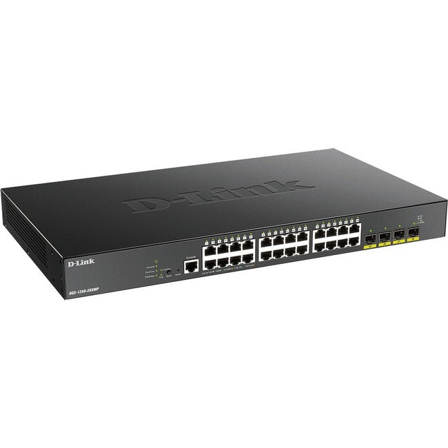 D-Link 28-Port 10-Gigabit Smart Managed PoE Switch - DGS-1250-28XMP-6KV