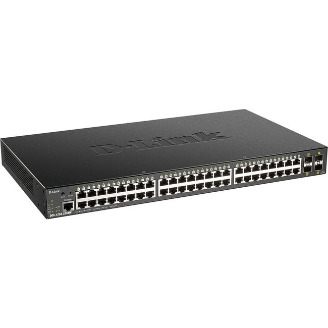 D-Link 52-Port 10-Gigabit Smart Managed PoE Switch - DGS-1250-52XMP-6KV