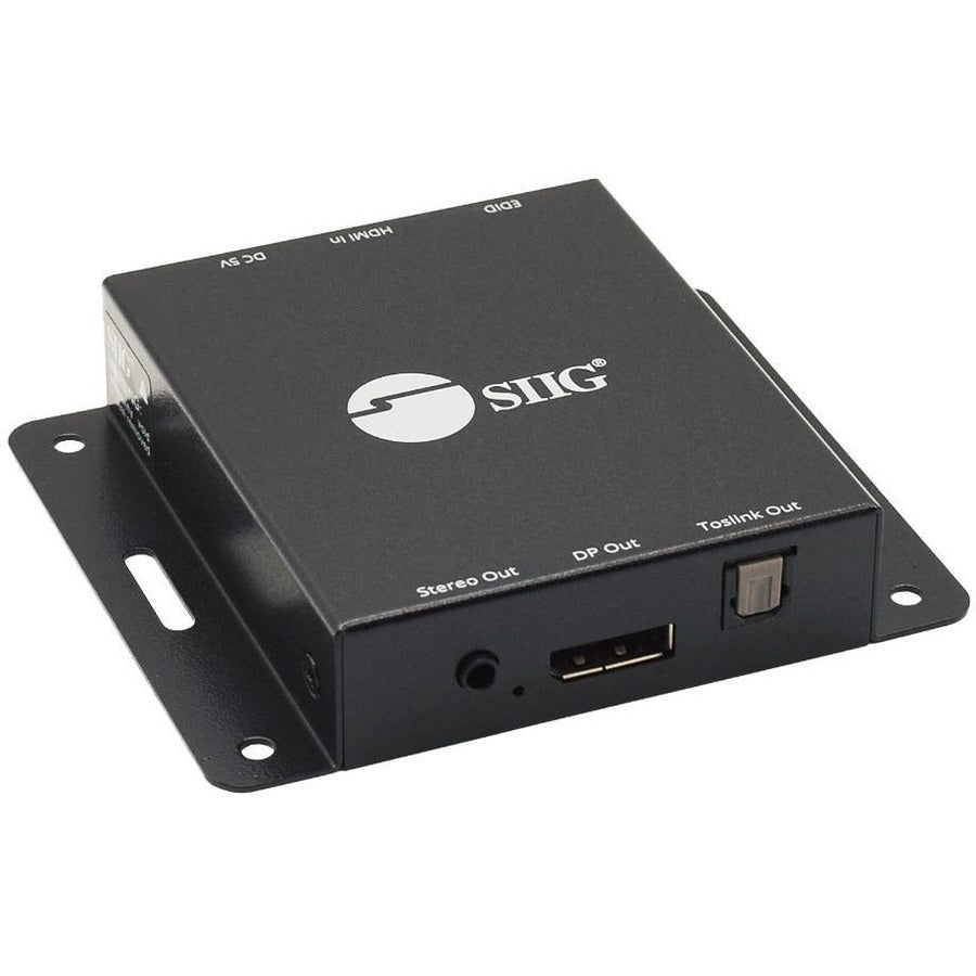 SIIG HDMI 2.0 to DisplayPort 1.2 Converter with Audio Extractor - CE-H26A11-S1