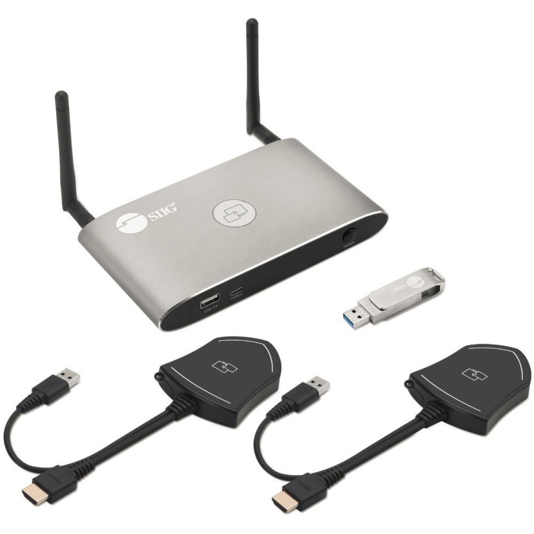 SIIG Dual View Wireless Media Presentation Kit - CE-H26611-S1