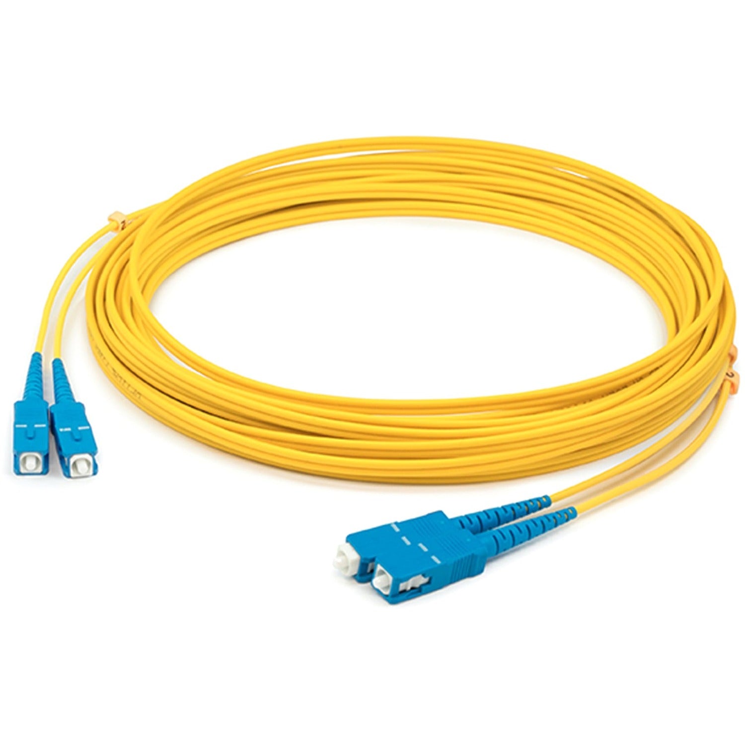 AddOn 51m SC (Male) to SC (Male) Straight Yellow OS2 Duplex Plenum Fiber Patch Cable - ADD-SC-SC-51M9SMFP