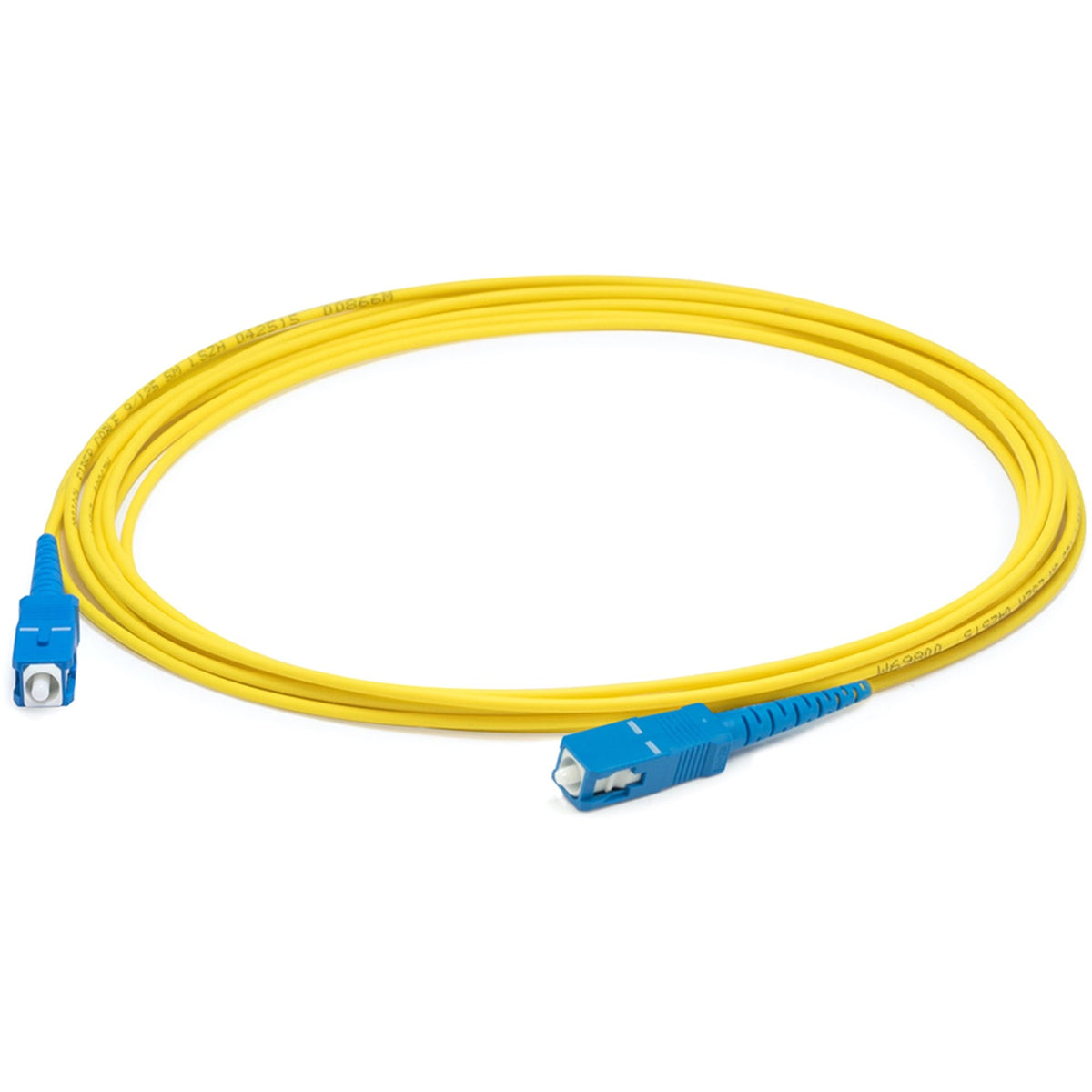 AddOn 51m SC (Male) to SC (Male) Straight Yellow OS2 Simplex LSZH Fiber Patch Cable - ADD-SC-SC-51MS9SMFLZ