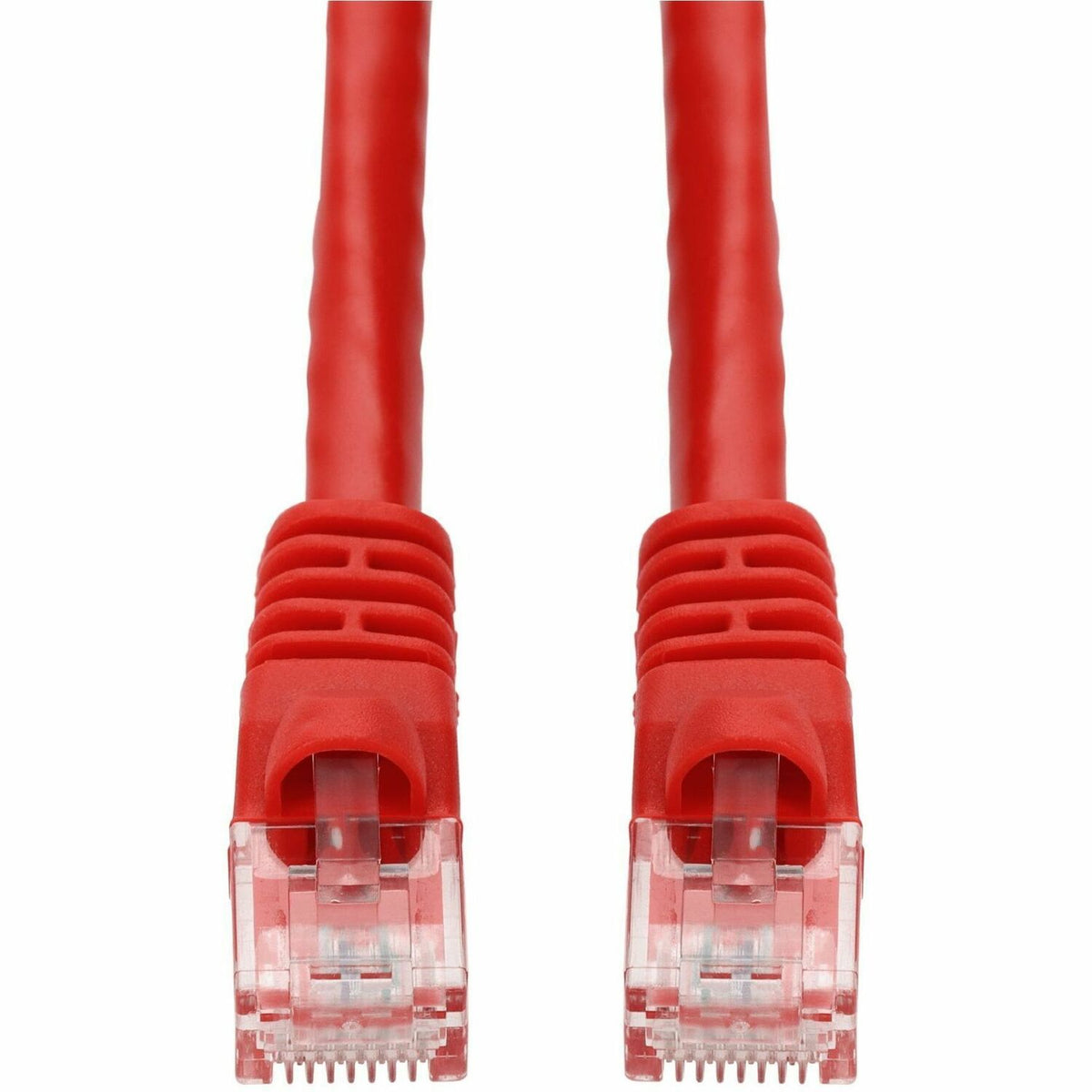 AddOn 25ft Red CAT 6A PVC Ethernet Cable Snagless Bubble Boot RJ-45 M/M - ADD-25FCAT6A-RD