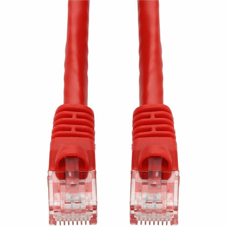AddOn 25ft Red CAT 6A PVC Ethernet Cable Snagless Bubble Boot RJ-45 M/M - ADD-25FCAT6A-RD