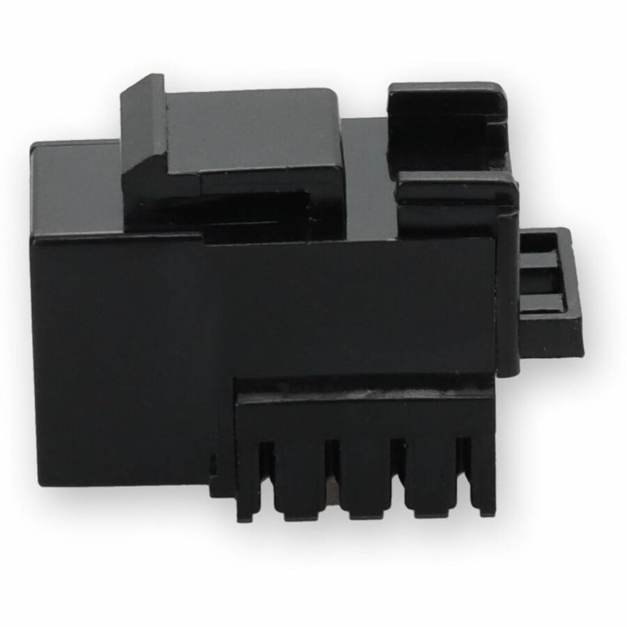 AddOn Non-Terminated to RJ-45 (Female) Black Cat5e UTP Copper Connector 90 Degree - ADD-C5EUJK9D-BK