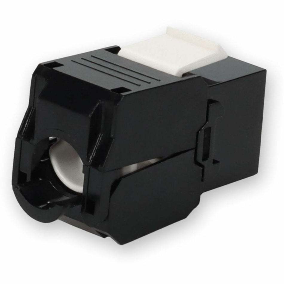 AddOn Non-Terminated to RJ-45 (Female) Black Cat6 UTP Copper Connector 180 Degree - ADD-C6UJK1TL-BK