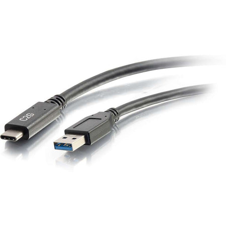 C2G 3ft (0.9m) USB-C&reg; to USB-A 3.2 Gen 1 (5Gbps) Cable M/M - Black - 28831