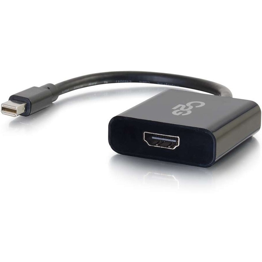 C2G Mini DisplayPort to HDMI Active Adapter Converter - Black - M/F - 54307
