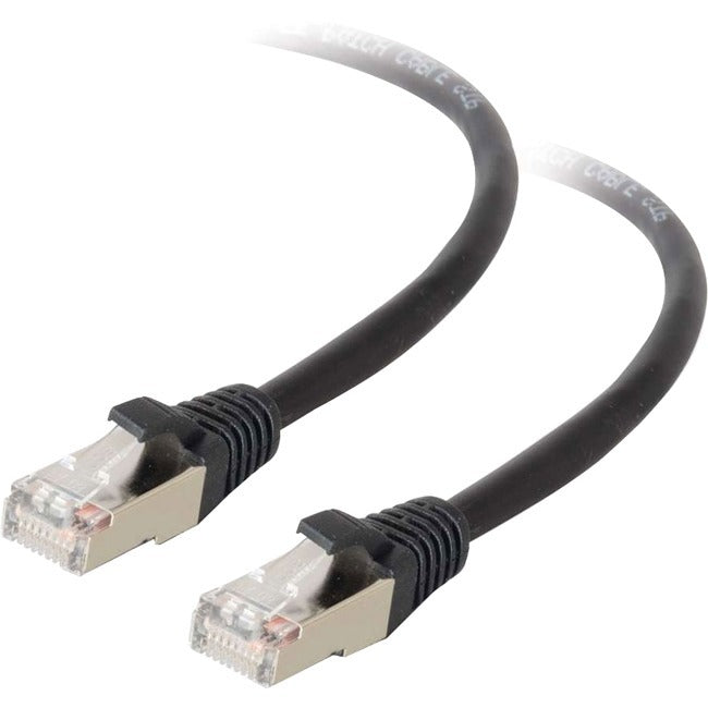 C2G 5 ft Cat5e Molded Shielded Network Patch Cable - Black - 28691