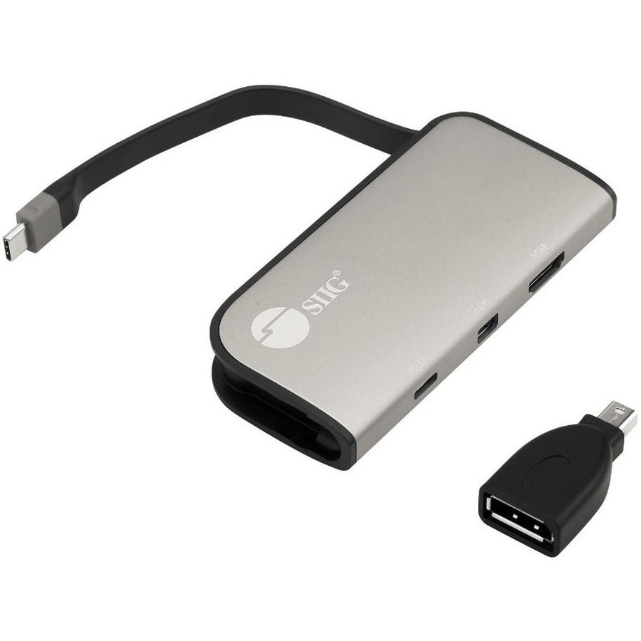 SIIG USB-C to mDP & HDMI VXP Video Adapter with 100W PD 3.0 - CB-TC0H11-S1