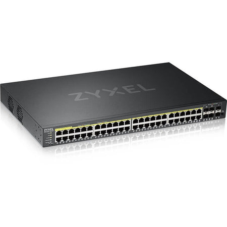 ZYXEL 48-port GbE L2 PoE Switch with GbE Uplink - GS2220-50HP