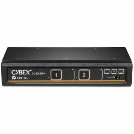 VERTIV Cybex SC820DPH-400 KVM SwitchboxVertiv Cybex SC800 Secure KVM | Single Head | 2 Port Universal DisplayPort | NIAP version 4.0 Certified (SC820DPH-400) - SC820DPH-400