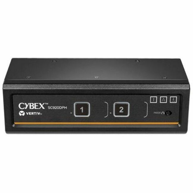 Vertiv Cybex SC900 Secure KVM | Dual Head | 2 Port Universal DisplayPort | NIAP version 4.0 Certified - SC920DPH-400