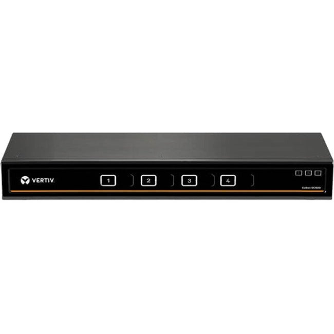 Vertiv Cybex SC800 Secure KVM| 4 Port Universal DP/H Single Display| CAC PP4.0 - SC845DPH-400