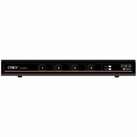 Vertiv Cybex SC800 Secure KVM| 4 Port Universal DP/H Single Display| CAC PP4.0 - SC845DPH-400