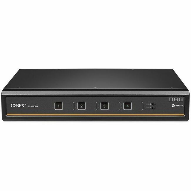 Vertiv Cybex SC900 Secure KVM | Dual Head | 4 Port Universal and DPP | NIAP version 4.0 Certified - SC945DPH-400