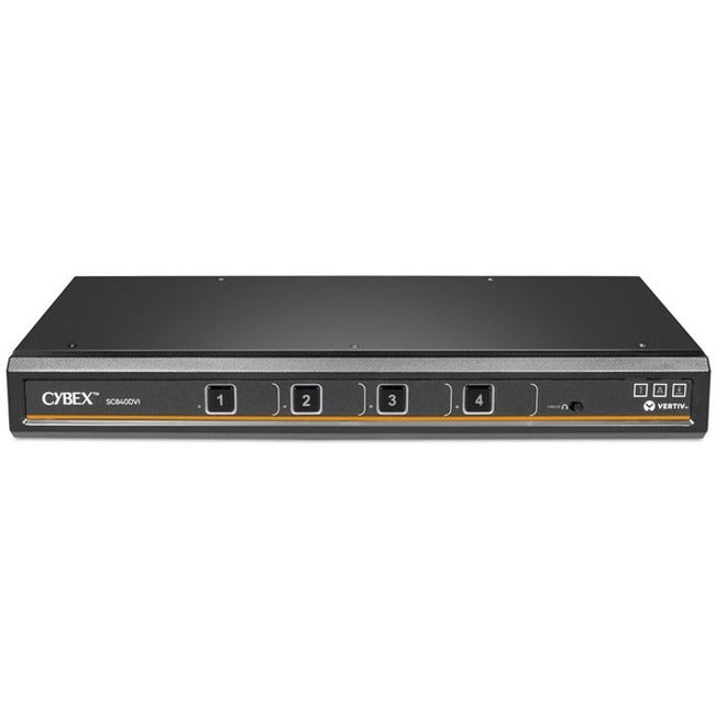 Vertiv Cybex SC800 Secure KVM | Single Head | 4 Port Universal and DVI | NIAP version 4.0 Certified - SC840DVI-400