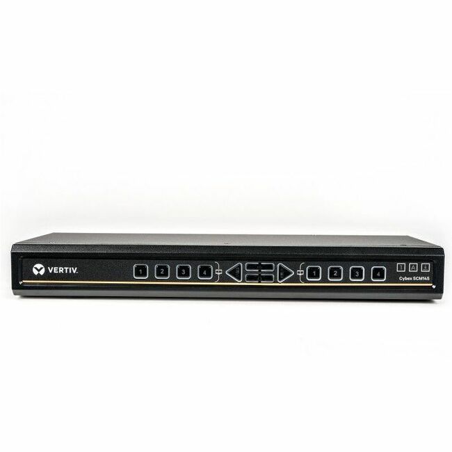 Vertiv Avocent Cybex Secure Desktop KVM Switch, 4 Port, Common Access Card, Touch Screen Support, NIAP Version 4.0, TAA Compliant (SCM145DPH-400) - SCM145DPH-400
