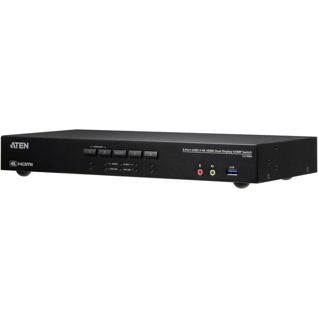 ATEN 4-Port USB 3.0 4K HDMI Dual Display KVMP Switch - CS1844