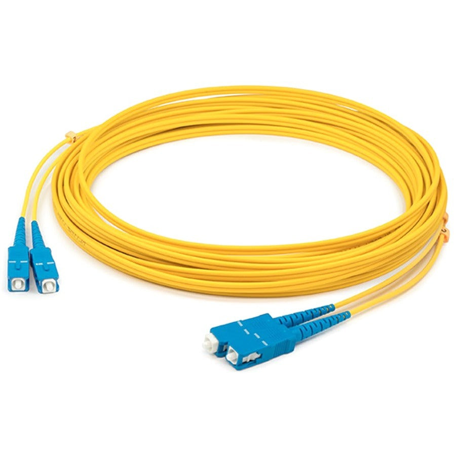 AddOn 30m SC (Male) to SC (Male) Straight Yellow OS2 Duplex LSZH Fiber Patch Cable - ADD-SC-SC-30M9SMFLZ