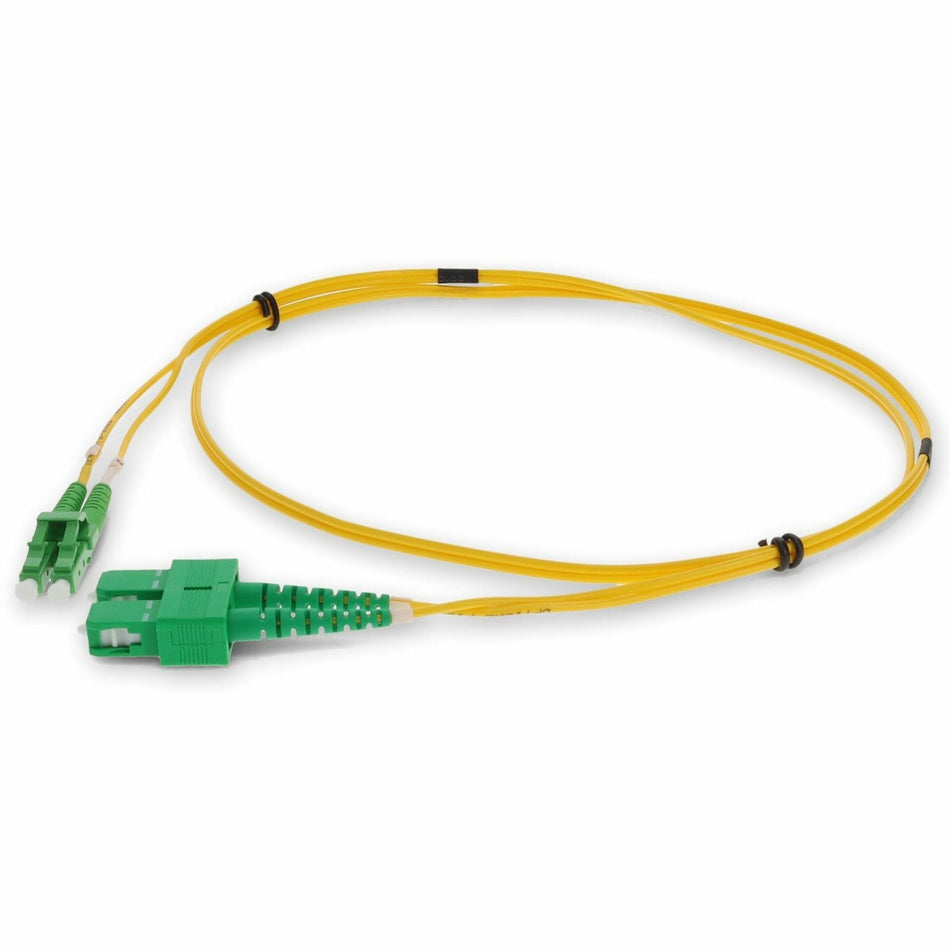 AddOn 2m ASC to ALC Yellow OS2 Duplex OFNR (Riser-Rated) SMF Fiber Patch Cable - ADD-ASC-ALC-2M9SMF