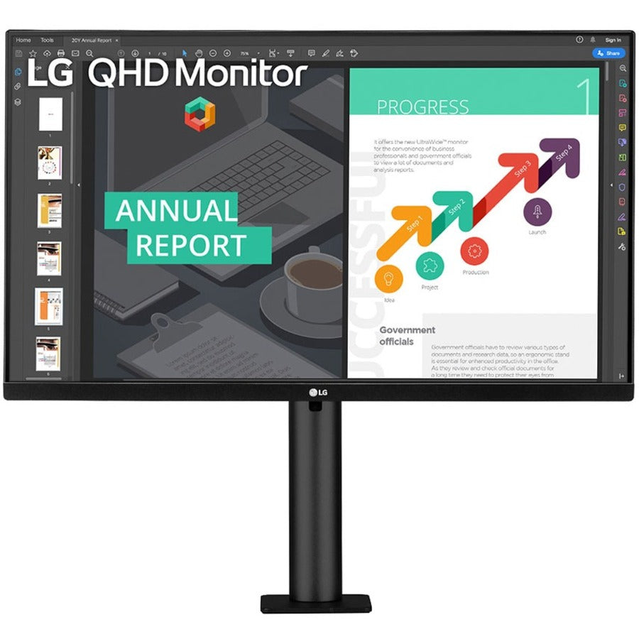 LG 27BN88Q-B 27" Class WQHD LCD Monitor - 16:9 - Textured Black - 27BN88Q-B