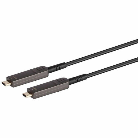 Monoprice SlimRun AV USB 3.1 USB-C to USB-C Video-Only Cable 50ft 4K@60Hz Fiber Optic AOC - 38579